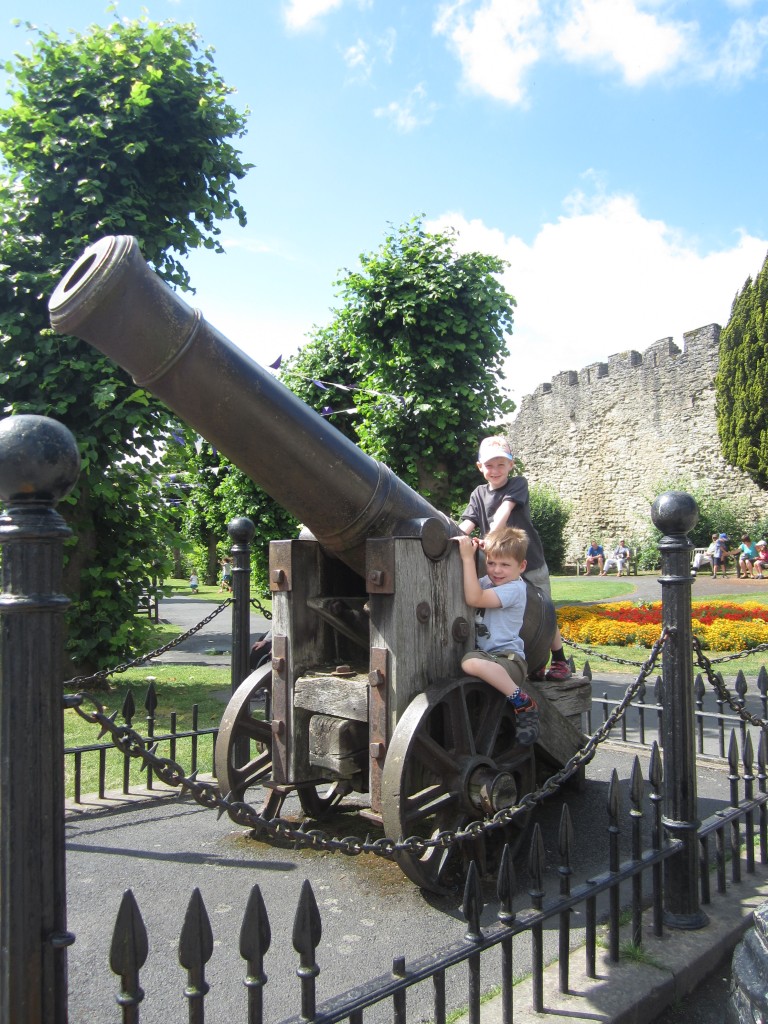Cannon at Ludlow Castle