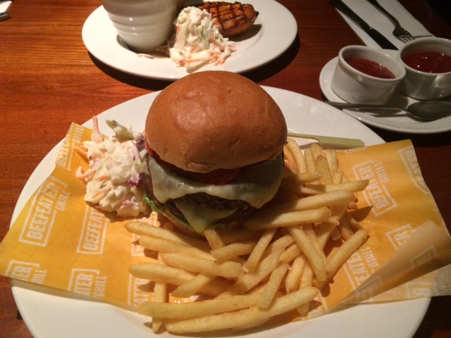 veg-out burger at the granary beefeater